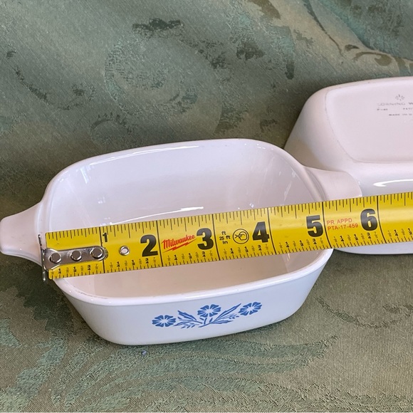 Corning Ware pair of petite pans 1 3/4 cup. Vintage Cornflower pattern. - Picture 8 of 8